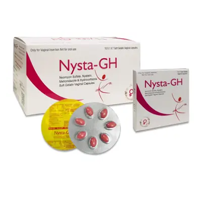 Viên đặt đặt âm đạo Nysta-GH (Hộp 1 vỉ x 7 viên)